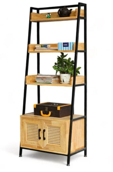 Wooden Ladder Bookcase
