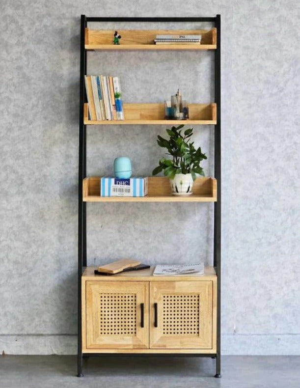 Wooden Ladder Bookcase