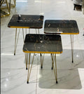 Black Square Coffee Table Set