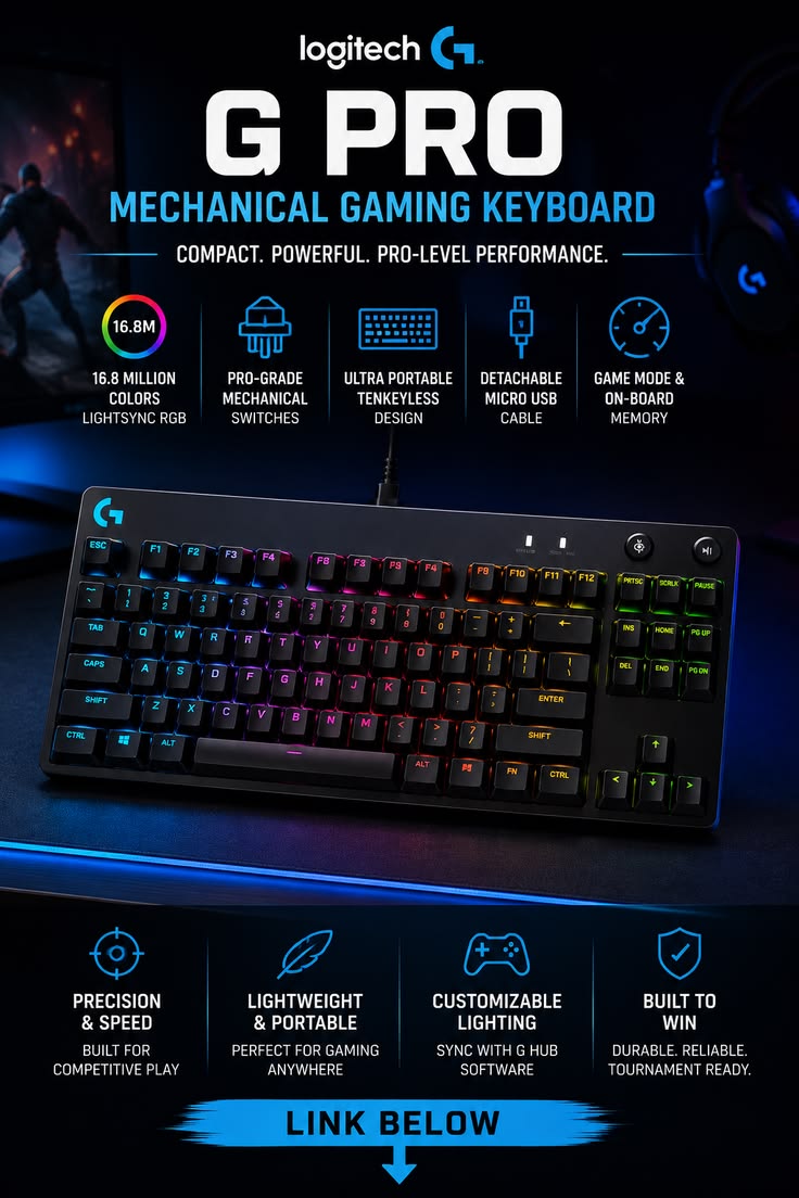Logitech G PRO Mechanical Gaming Keyboard