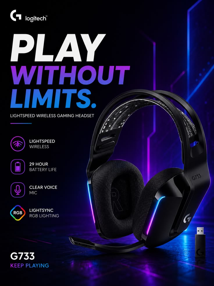 Logitech G733 Gaming Headphone