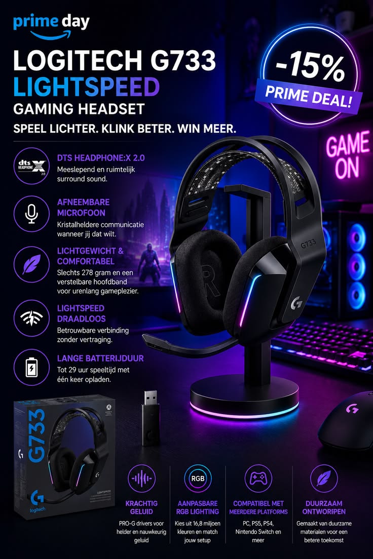 Logitech G733 Gaming Headphone