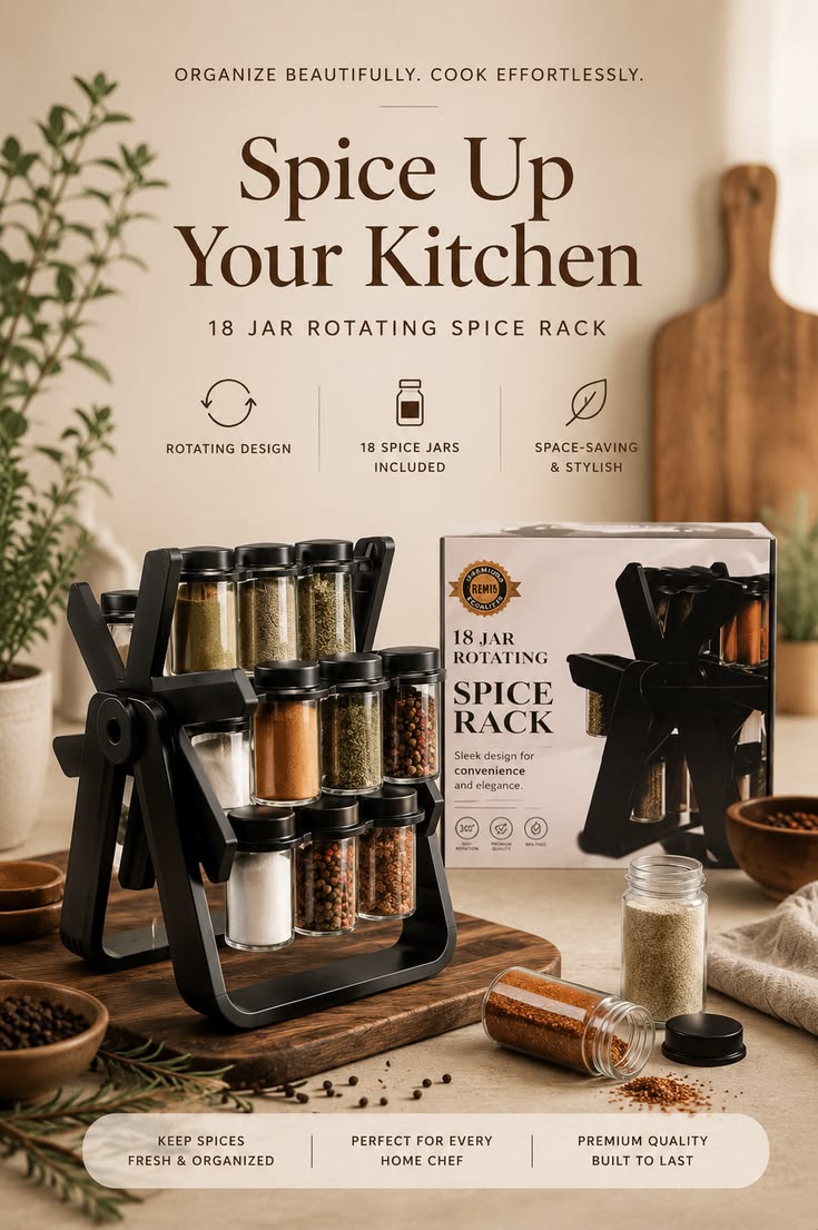 18 Jar seasoning storage sets