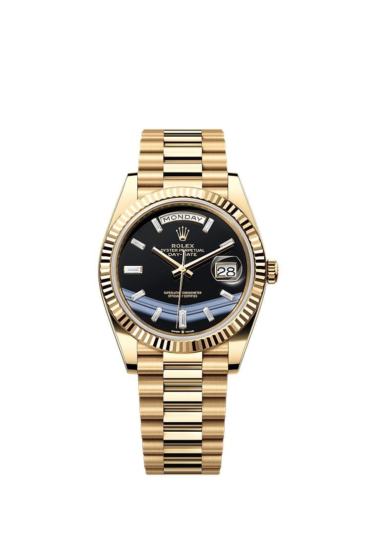 Rolex Datejust Black & Gold